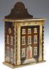 ENGLISH PAINT-DECORATED HOUSE FACADE LETTER BOX