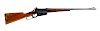 Winchester model 1895 lever action rifle, 30-40 Krag caliber, made in 1905, having burled walnut s