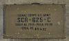 U.S. Army Signal Corps mine detector, in the original wooden box, SCR-625 -C, box 27'' w.