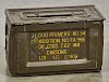 US Army tin ammo box, having bandoliers with (60) .30-40 Krag bullets, (88) 30-06 FMJ in Garand cl