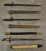 Two US Model 1917 bayonets and scabbards