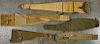 Five WW I and WW II canvas rifle cases & carbine cases