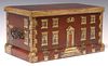 ENGLISH PAINT-DECORATED HOUSE FACADE WORK BOX