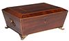 ENGLISH REGENCY PERIOD INLAID ROSEWOOD TABLE BOX