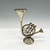 French Horn Metal Candle Holder