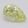 5.14 ct, Natural Fancy Yellow Even Color, VS2, Pear cut Diamond (GIA Graded), Appraised Value: $295,000 