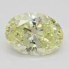 1.54 ct, Natural Fancy Yellow Even Color, IF, Oval cut Diamond (GIA Graded), Appraised Value: $28,600 
