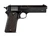 Colt model 1905 semi-automatic pistol, .45 rimless caliber with 7 round capacity, original walnut