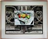 Sgd. Morales Contemporary Still Life WC Painting
