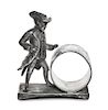 An American Silver-Plate Napkin Ring with a Colonialist Monkey, Middletown Plate Co., Middletown, CT, Late 19th Century, on a re