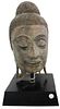16C Rare Ex Christie's Thai Bronze Head of Buddha