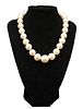 Graduated Large Baroque Pearl Necklace