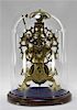 John Pace Victorian Brass Timepiece Skeleton Clock