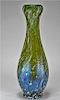 Attrib. Kralik Textured Iridescent Art Glass Vase
