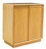 SCANDINAVIAN MID-CENTURY MODERN CABINET WITH END GRAIN PARQUETRY TOP