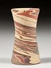 Niloak Pottery Corseted Mission Swirl Vase c1920s