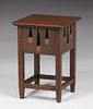 Tobey Furniture Co Square Cutout Taboret c1901-1902