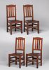 Stickley Brothers Set of 4 Dining Chairs c1910