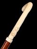 A LATE 19TH CENTURY IVORY HANDLE CANE