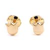 CARTIER PIERCED EARRINGS LILY OF THE VALLEY FLOWER