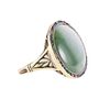 Antique 14k Gold Nephrite Jade Ruby Sapphire Emerald Ring