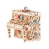 Vintage 14k Gold Coral Turquoise Piano Musical Charm Pendant