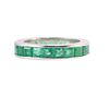 Platinum Emerald Eternity Wedding Band Ring