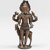 South Indian Bronze Figure of Shiva Bhikshatana