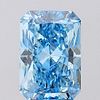 3.37 ct, Vivid Blue/VS2, Radiant cut IGI Graded Lab Grown Diamond