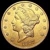 1907-S $20 Gold Double Eagle UNCIRCULATED