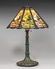Wilkinson Overlay Slag Glass Lamp c1910