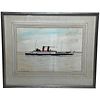  RMS KING GEORGE V1926 OIL PAINTING