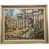 TREVI FOUNTAIN ROME OIL PAINTING