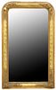 FRENCH LOUIS PHILIPPE PERIOD GILTWOOD MIRROR, 48" X 29"