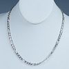 Sterling Silver Figaro Link Chain Necklace
