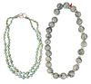 Two Jade Bead Necklaces