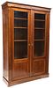 FRENCH LOUIS PHILIPPE PERIOD MAHOGANY LIBRARY BOOKCASE