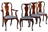 (SET OF 12) IRISH QUEEN ANNE STYLE DINING CHAIRS