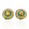 Tiffany / Co.18K Gold Vintage Flower Earrings