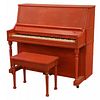 MINIATURE SPINET PIANO WITH BENCH