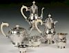 (6 PC) ENGLISH STERLING SILVER BEVERAGE SERVICE