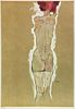 Egon Schiele (After) - Nude Girl Back View