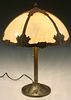 CARAMEL GLASS PANEL LAMP BY MILLER