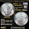 ***Auction Highlight*** 1884-s Morgan Dollar $1 Graded ms63+ By SEGS (fc)