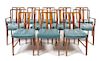 A Set of Twelve Danish Teak Dining Chairs