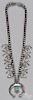 Navajo silver squash blossom necklace, early/mid 2