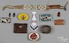 Assorted contemporary Native American items, to in