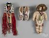 Two Native American dolls, early/mid 19th c.,