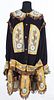Native American velvet and leather beaded shirt an
