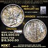 ***Auction Highlight*** 1916-d Mercury Dime 10c Graded ms62 FSB Details By SEGS (fc)